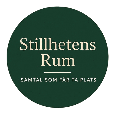 Stillhetens Rum, logotype, online, samtalsstöd, sorg, dödsfall, samtal som får ta plats, Hem